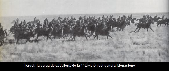 carga de la primera division de caballería del general monasterio